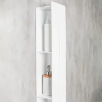 Raft pentru baie Daske Shelf-Organizer Continental Max Aluminiu/ White Mono photo 4