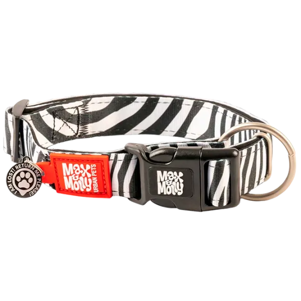 Zgardă Max & Molly Smart ID Zebra pentru câine/ L photo 1 Zgardă Max & Molly Smart ID Zebra pentru câine/ L photo 1