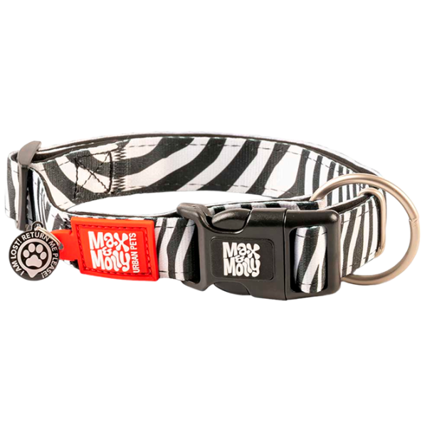 Zgardă Max & Molly Smart ID Zebra pentru câine/ L photo 1 Zgardă Max & Molly Smart ID Zebra pentru câine/ L photo 1