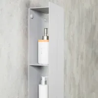 Raft pentru baie Daske Shelf-Organizer Continental Aluminiu/ Grey Mono photo 4