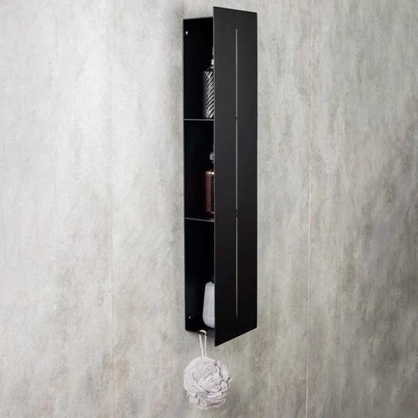 Полка для ванной Daske Shelf-Organizer Continental Алюминий/ Black Mono photo 2