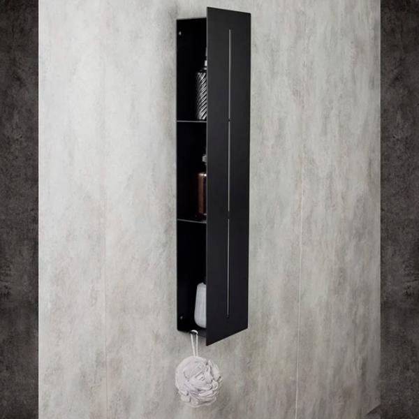 Полка для ванной Daske Shelf-Organizer Continental Алюминий/ Black Mono photo 4