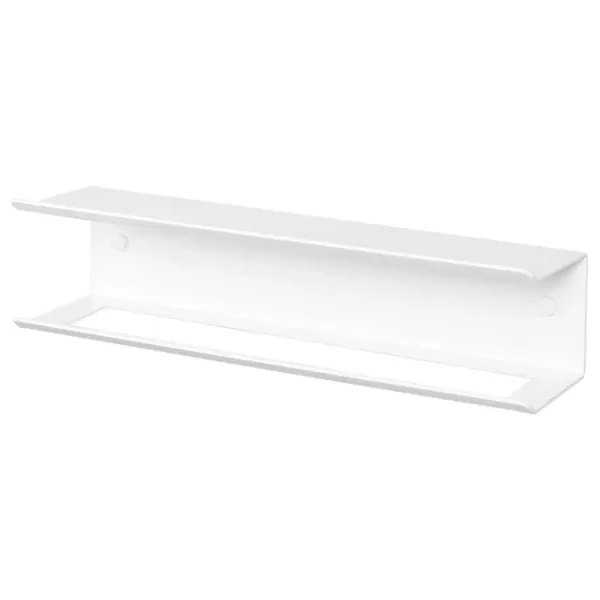 Raft pentru baie Daske Towel Rack with Shelf Pody Adhesive Aluminiu/ White Mono photo 1