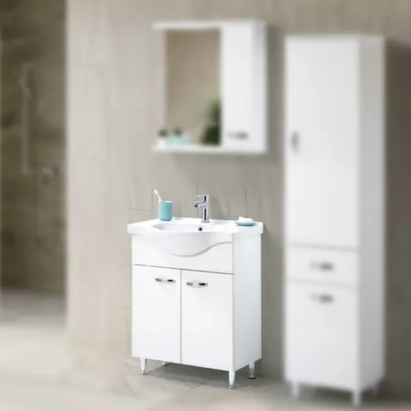 Наборы мебели для ванной комнаты Martat Olympia 80 МДФ/ White photo 2