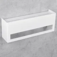 Raft pentru baie Daske Towel Rack with Shelf Keyka Adhesive Aluminiu/ White Mono photo 4