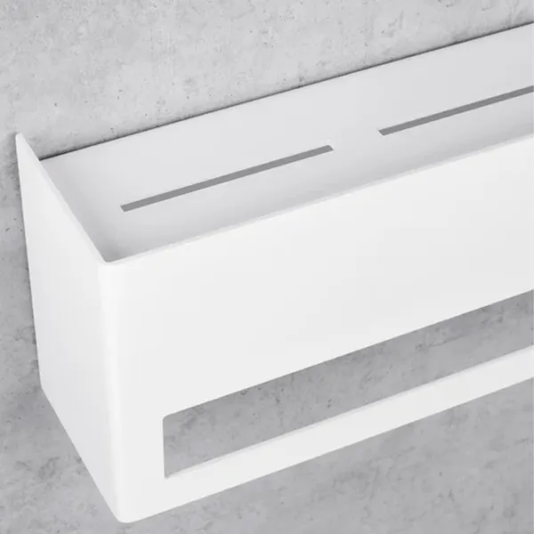 Полка для ванной Daske Towel Rack with Shelf Keyka Adhesive Алюминий/ White Mono photo 5 Полка для ванной Daske Towel Rack with Shelf Keyka Adhesive Алюминий/ White Mono photo 5
