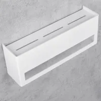 Raft pentru baie Daske Towel Rack with Shelf Keyka Adhesive Aluminiu/ White Mono photo 6