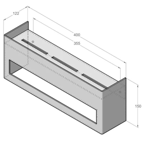 Полка для ванной Daske Towel Rack with Shelf Keyka Adhesive Алюминий/ White Mono photo 7 Полка для ванной Daske Towel Rack with Shelf Keyka Adhesive Алюминий/ White Mono photo 7