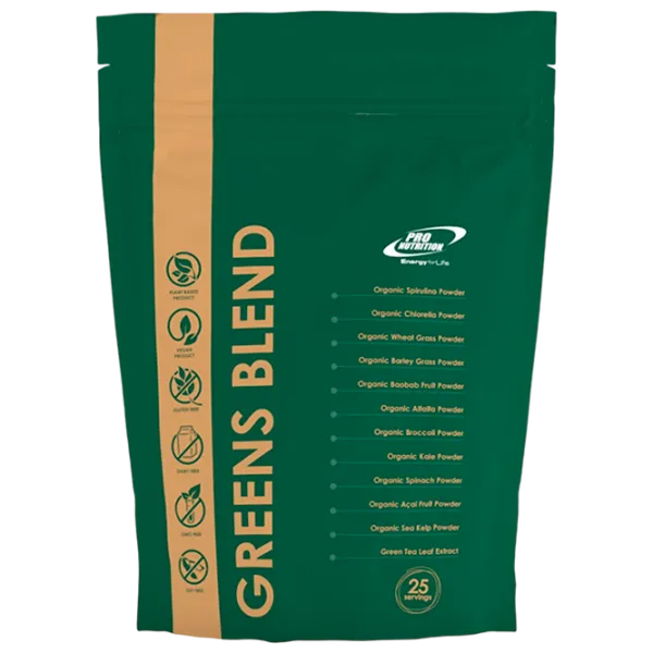 Proteină Pro Nutrition Protein Powder Vegan Greens Blend 250 g (pn0176) praf/ Mix de verdeață photo 1 Proteină Pro Nutrition Protein Powder Vegan Greens Blend 250 g (pn0176) praf/ Mix de verdeață photo 1