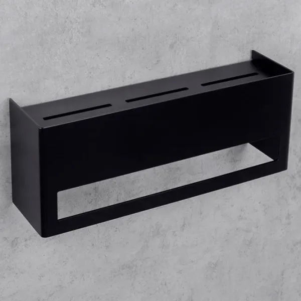Полка для ванной Daske Towel Rack with Shelf Keyka Adhesive Алюминий/ Black Mono photo 6 Полка для ванной Daske Towel Rack with Shelf Keyka Adhesive Алюминий/ Black Mono photo 6