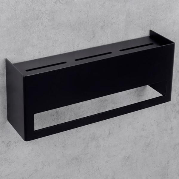 Полка для ванной Daske Towel Rack with Shelf Keyka Adhesive Алюминий/ Black Mono photo 6 Полка для ванной Daske Towel Rack with Shelf Keyka Adhesive Алюминий/ Black Mono photo 6
