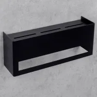 Raft pentru baie Daske Towel Rack with Shelf Keyka Adhesive Aluminiu/ Black Mono photo 6
