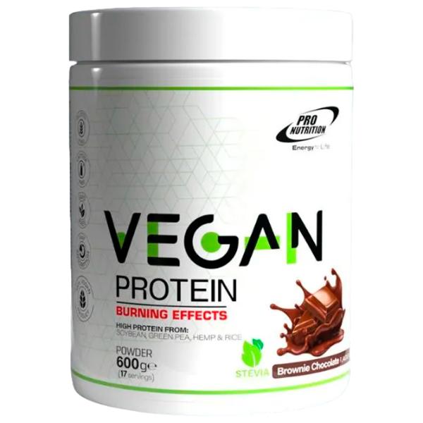 Протеин Pro Nutrition Protein Powder Vegan Protein Burning Effects 600 г (pn0177) порошок/ Брауни с шоколадом photo 2 Протеин Pro Nutrition Protein Powder Vegan Protein Burning Effects 600 г (pn0177) порошок/ Брауни с шоколадом photo 2