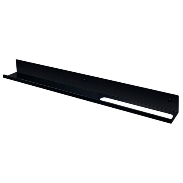Полка для ванной Daske Towel Rack with Shelf Mirage Adhesive Right Алюминий/ Black photo 1