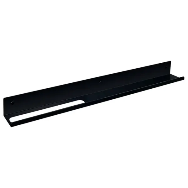 Полка для ванной Daske Towel Rack with Shelf Mirage Adhesive Left Алюминий/ Black photo 1