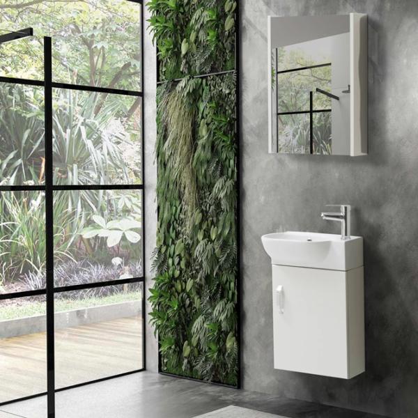 Seturi mobilă de baie Martat Pera 45 MDF/ White photo 3