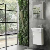 Seturi mobilă de baie Martat Pera 45 MDF/ White photo 3