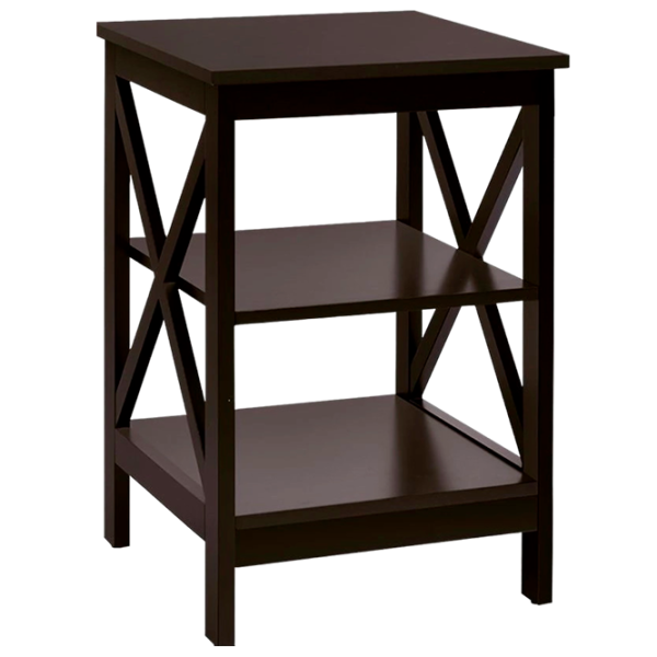 Тумбочки Costway HW65688CF-2 61 x 40 x 40см/ МДФ/ Brown photo 1