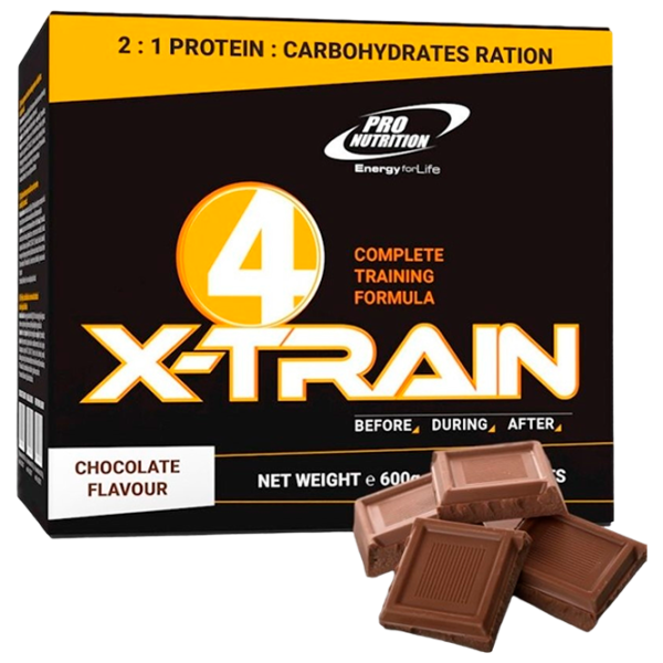 Proteină Pro Nutrition 4 X-Train 600 g (pn0002) praf/ Ciocolată photo 1 Proteină Pro Nutrition 4 X-Train 600 g (pn0002) praf/ Ciocolată photo 1