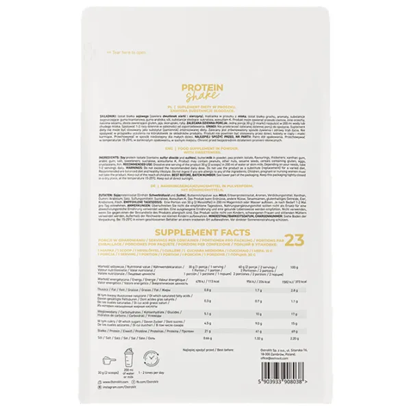 Proteină OstroVit Protein Shake 700 g (5903933908038) praf/ Vanilie photo 2 Proteină OstroVit Protein Shake 700 g (5903933908038) praf/ Vanilie photo 2