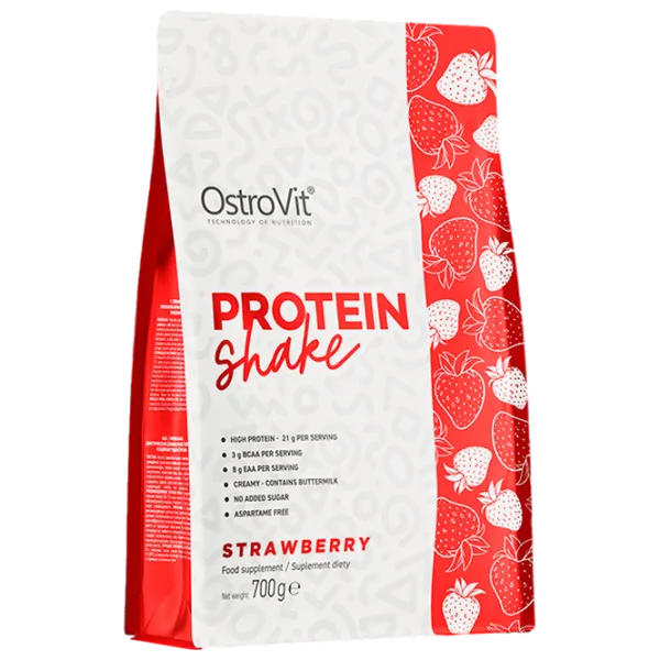 Протеин OstroVit Protein Shake 700 г (5903933908014) порошок/ Клубника photo 1 Протеин OstroVit Protein Shake 700 г (5903933908014) порошок/ Клубника photo 1