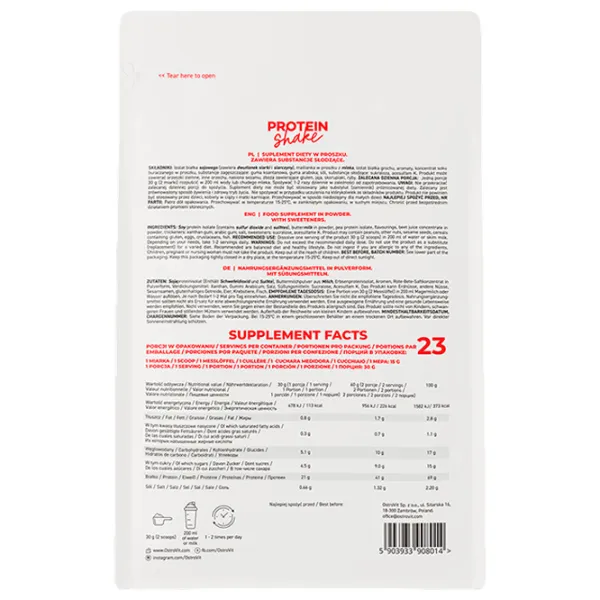Протеин OstroVit Protein Shake 700 г (5903933908014) порошок/ Клубника photo 3 Протеин OstroVit Protein Shake 700 г (5903933908014) порошок/ Клубника photo 3
