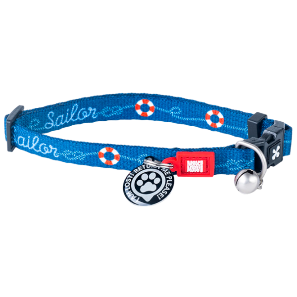 Zgardă Max & Molly Sailor pentru pisici photo 1