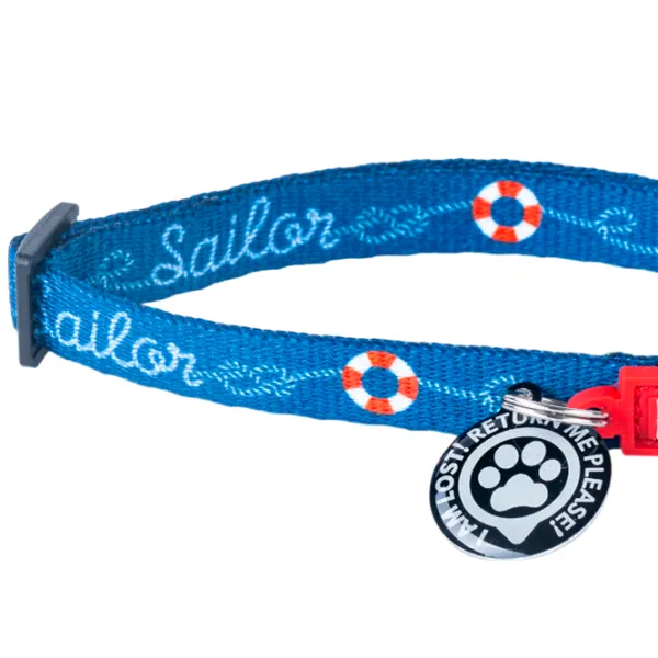 Zgardă Max & Molly Sailor pentru pisici photo 2 Zgardă Max & Molly Sailor pentru pisici photo 2