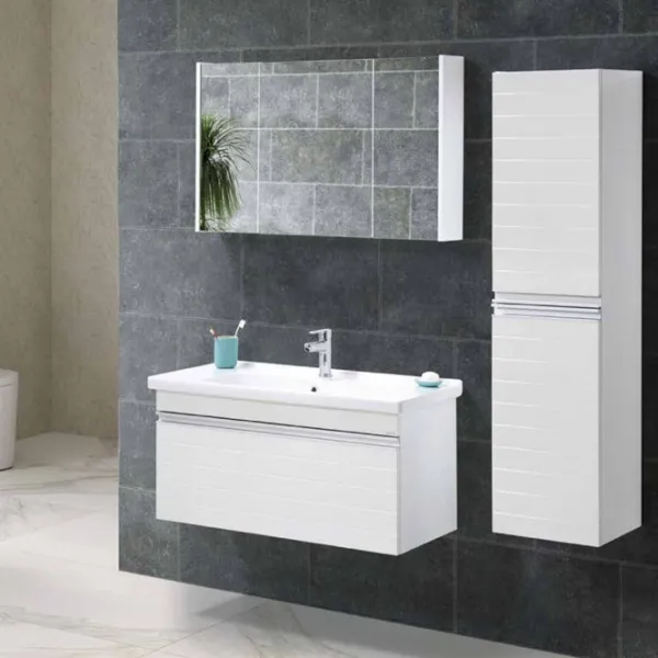 Seturi mobilă de baie Martat Hera 60 MDF/ White photo 2 Seturi mobilă de baie Martat Hera 60 MDF/ White photo 2