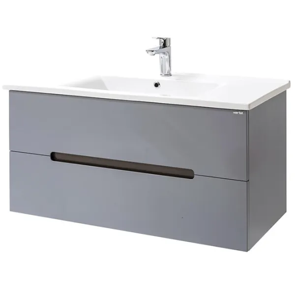 Seturi mobilă de baie Martat Irmak 100 MDF/ Gray photo 1