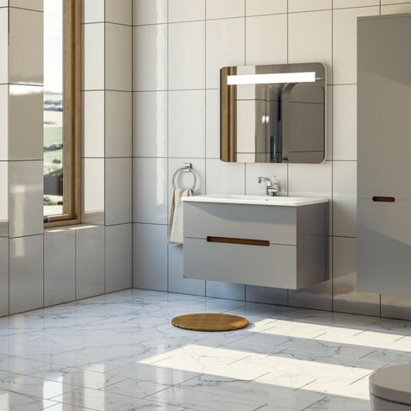 Seturi mobilă de baie Martat Irmak 100 MDF/ Gray photo 2