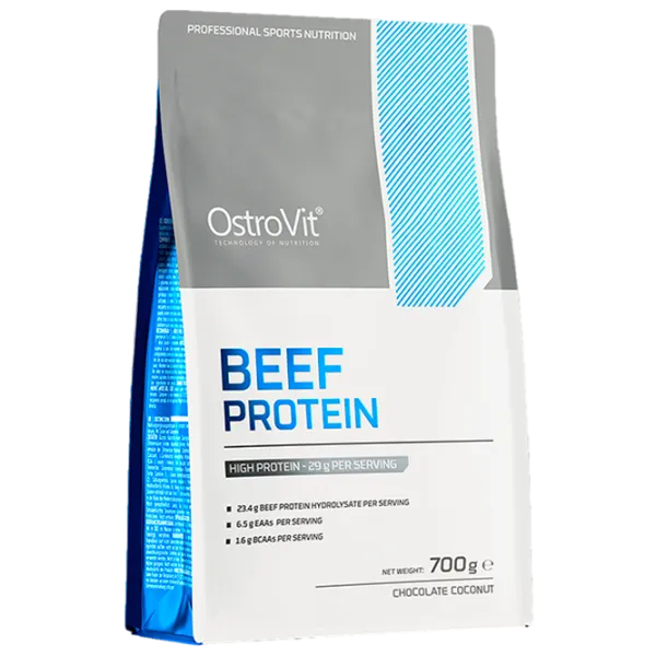Протеин OstroVit Beef Protein 700 г (5903933910116) порошок/ Шоколад, кокос photo 1 Протеин OstroVit Beef Protein 700 г (5903933910116) порошок/ Шоколад, кокос photo 1