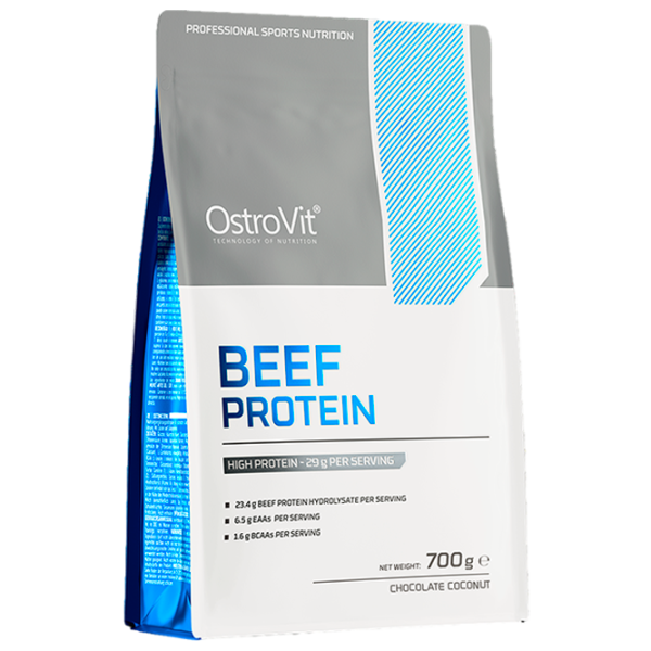 Протеин OstroVit Beef Protein 700 г (5903933910116) порошок/ Шоколад, кокос photo 1 Протеин OstroVit Beef Protein 700 г (5903933910116) порошок/ Шоколад, кокос photo 1