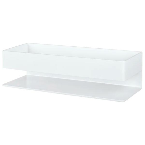 Raft pentru baie Daske Shelf-Organizer Skandi Adhesive Aluminiu/ White Mono photo 1