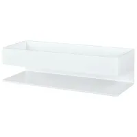 Полка для ванной Daske Shelf-Organizer Skandi Adhesive Алюминий/ White Mono