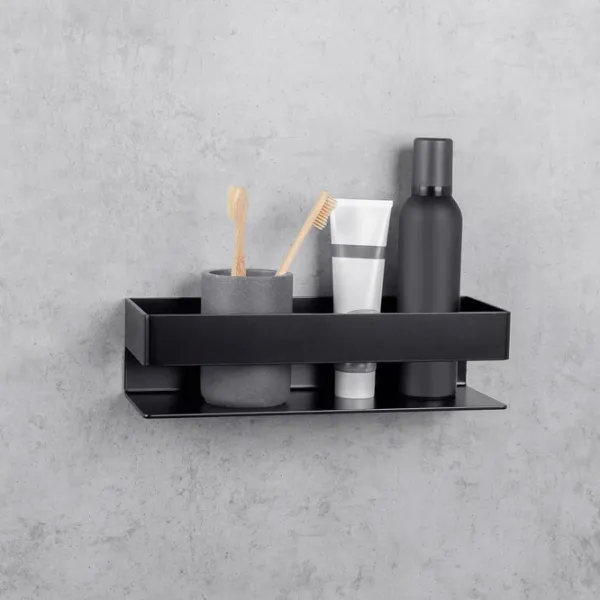 Полка для ванной Daske Shelf-Organizer Skandi Adhesive Алюминий/ Black Mono photo 2