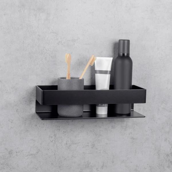 Полка для ванной Daske Shelf-Organizer Skandi Adhesive Алюминий/ Black Mono photo 2