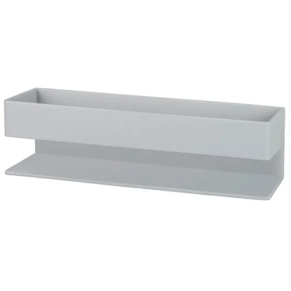 Raft pentru baie Daske Shelf-Organizer Skandi Adhesive Aluminiu/ Grey Mono photo 1