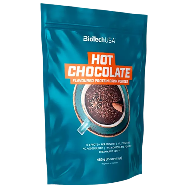 Proteină BioTechUSA Hot Chocolate protein drink 450 g (5999076240159) praf/ Ciocolată fierbinte photo 1 Proteină BioTechUSA Hot Chocolate protein drink 450 g (5999076240159) praf/ Ciocolată fierbinte photo 1