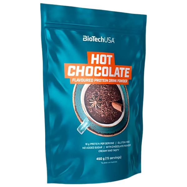 Proteină BioTechUSA Hot Chocolate protein drink 450 g (5999076240159) praf/ Ciocolată fierbinte photo 1 Proteină BioTechUSA Hot Chocolate protein drink 450 g (5999076240159) praf/ Ciocolată fierbinte photo 1