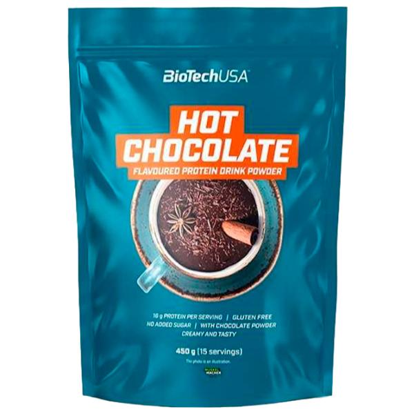 Proteină BioTechUSA Hot Chocolate protein drink 450 g (5999076240159) praf/ Ciocolată fierbinte photo 3 Proteină BioTechUSA Hot Chocolate protein drink 450 g (5999076240159) praf/ Ciocolată fierbinte photo 3