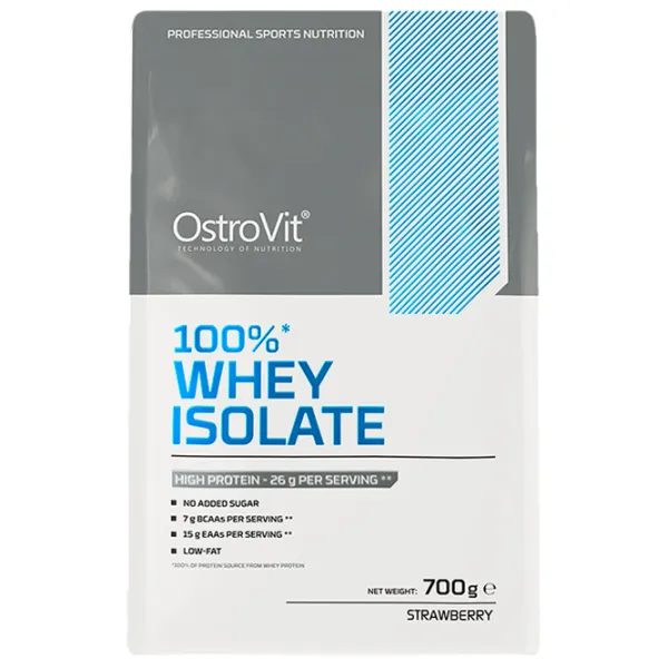 Протеин OstroVit 100% Whey Isolate 700 г (5903933909974) порошок/ Клубника photo 2 Протеин OstroVit 100% Whey Isolate 700 г (5903933909974) порошок/ Клубника photo 2