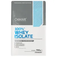 Proteină OstroVit 100% Whey Isolate 700 g (5903933909974) praf/ Сăpșuni photo 2