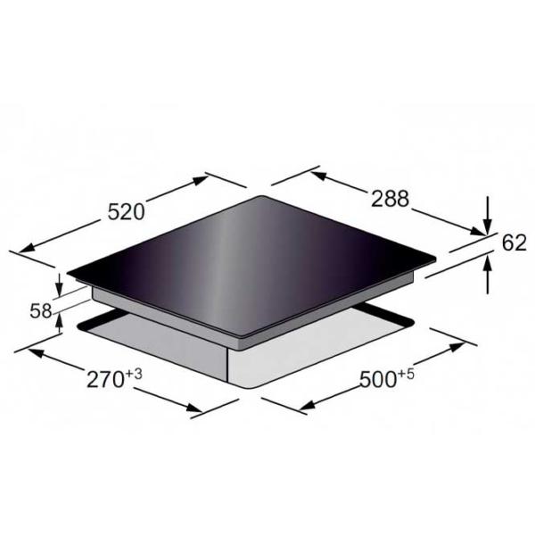 Plită încorporabilă cu inducție Kaiser KCT 3726 FI Vitroceramică/ Black photo 5