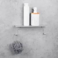 Raft pentru baie Daske Floating Shower Shelves Grohys Adhesive Aluminiu/ Grey Mono photo 3