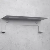 Raft pentru baie Daske Floating Shower Shelves Grohys Adhesive Aluminiu/ Grey Mono photo 4