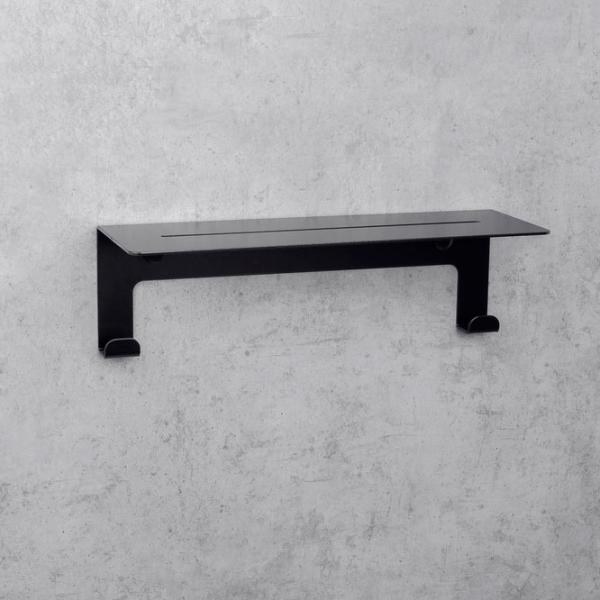 Raft pentru baie Daske Floating Shower Shelves Grohys Adhesive Aluminiu/ Black Mono photo 4
