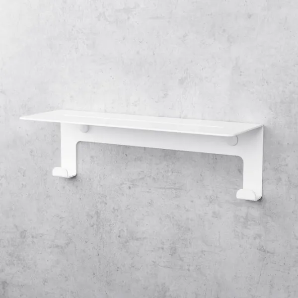 Полка для ванной Daske Floating Shower Shelves Grohys Adhesive Алюминий/ White Mono photo 4