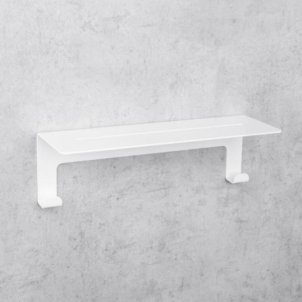 Полка для ванной Daske Floating Shower Shelves Grohys Adhesive Алюминий/ White Mono photo 5