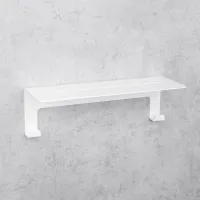 Raft pentru baie Daske Floating Shower Shelves Grohys Adhesive Aluminiu/ White Mono photo 5